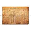 Egyptian Hieroglyphs Ancient Sumeria Metal Signs Pub Club Designing Create Tin Sign Poster