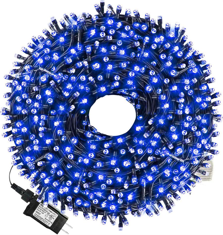 100M 1000 LED Christmas Fairy Light Outdoor Christmas Tree String Light Green Wire 8 Modes Waterproof Plug in Garland Light
