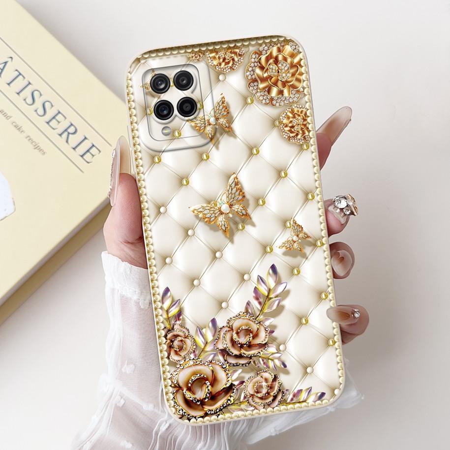 Case For Samsung Galaxy A22 M22 M32 4G Case SM-A225F SM-M225F SM-M325F Shockproof Cover Fashion Painted Soft Silicone Phone Capa