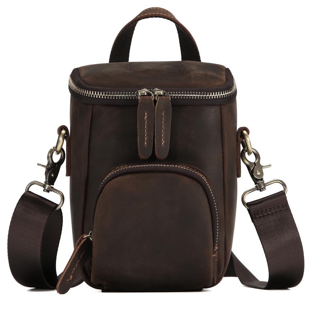 Men's Crossbody Bag, Retro Bucket Bag, Outdoor Casual Single-shoulder Bag, Men's Bag