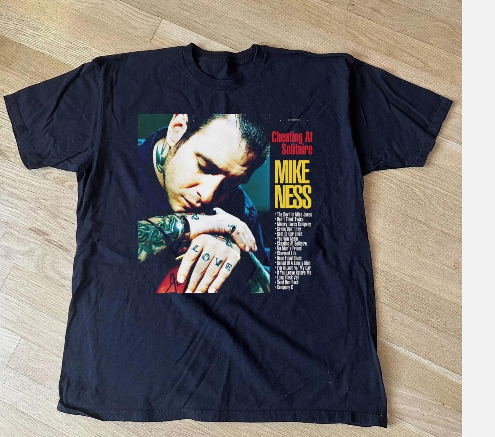 Collection Mike Ness - Social Distortion Band Poster Black All Size Shirt 2XL