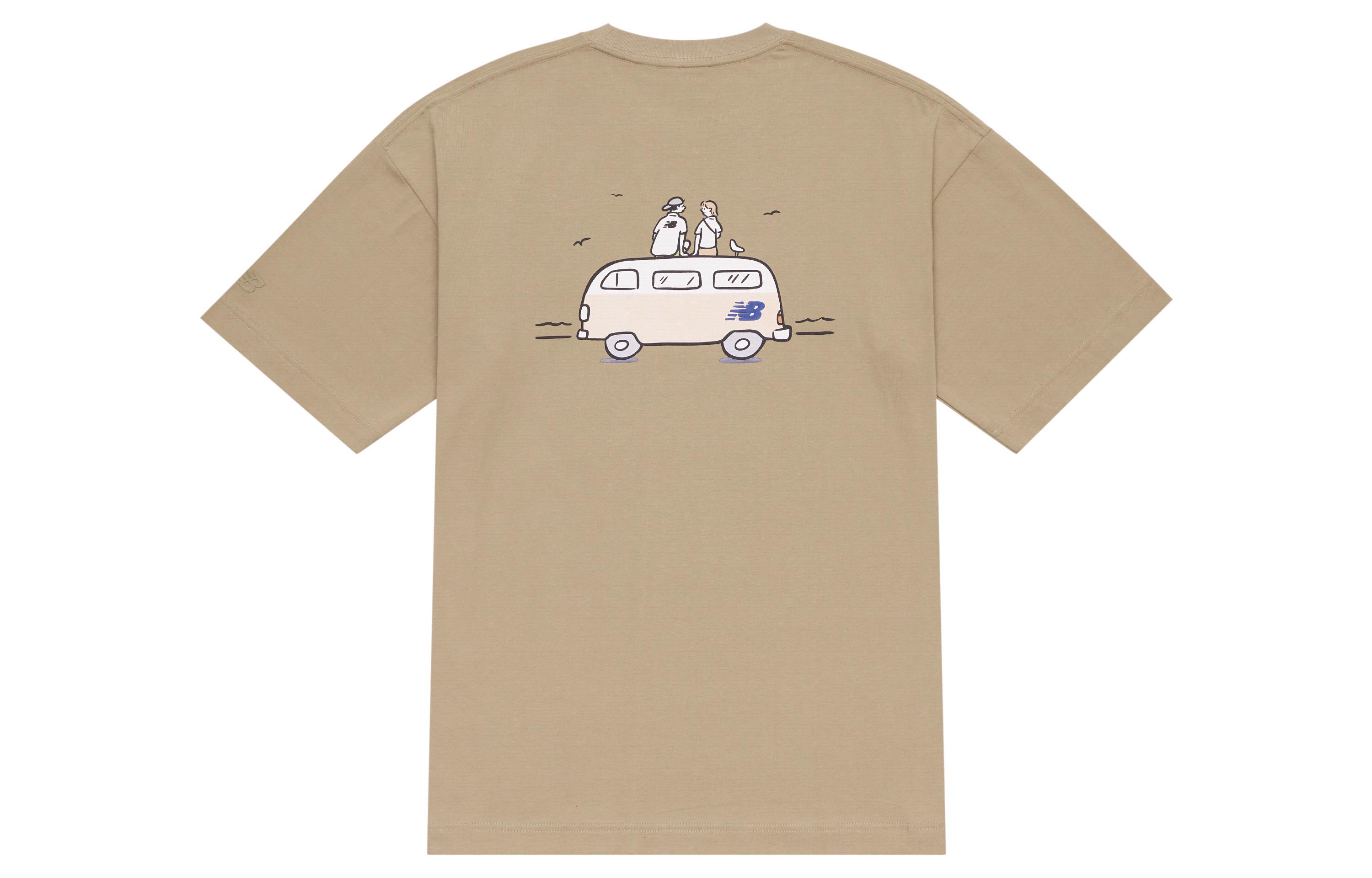 New Balance x PK SHEJISHILIANMINGKUAN T Shirt Unisex Khaki NEE26181-LB M