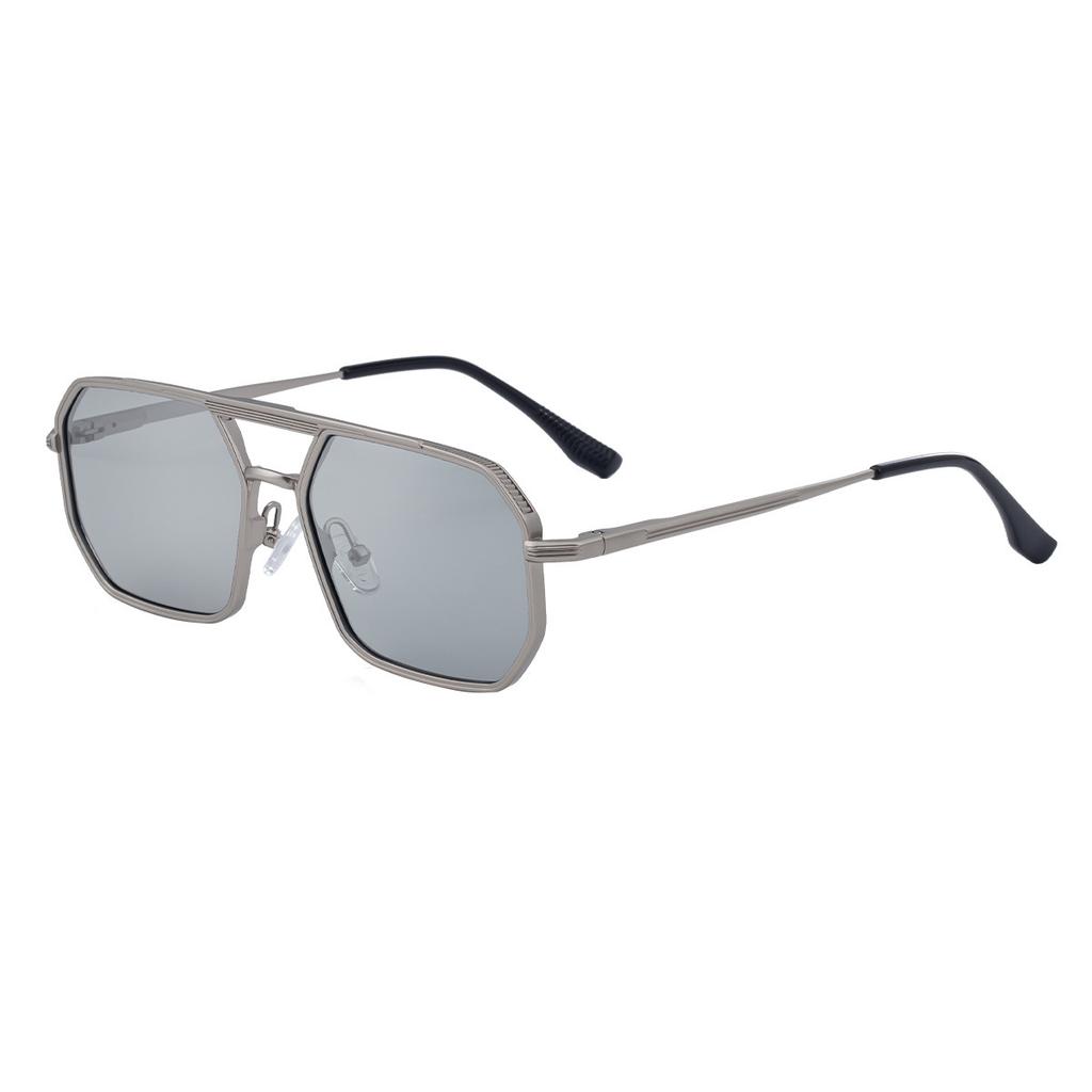 JYL TS Men's Premium Square - Metal-Temple Double-Bridge UV Shades KSL-98333