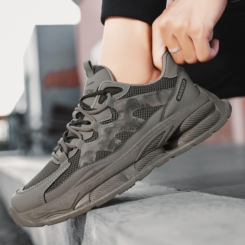 New Mesh Breathable Casual Shoes, Thick Soled Wear-resistant Men's Sports Shoes