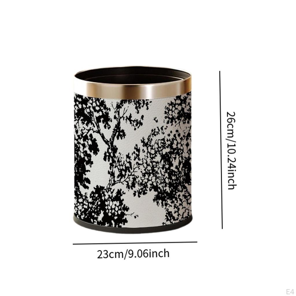 10 L Double-Walled, Decorative, Versatile Trash Can for Bathroom, Office, Living Room, Toilet,