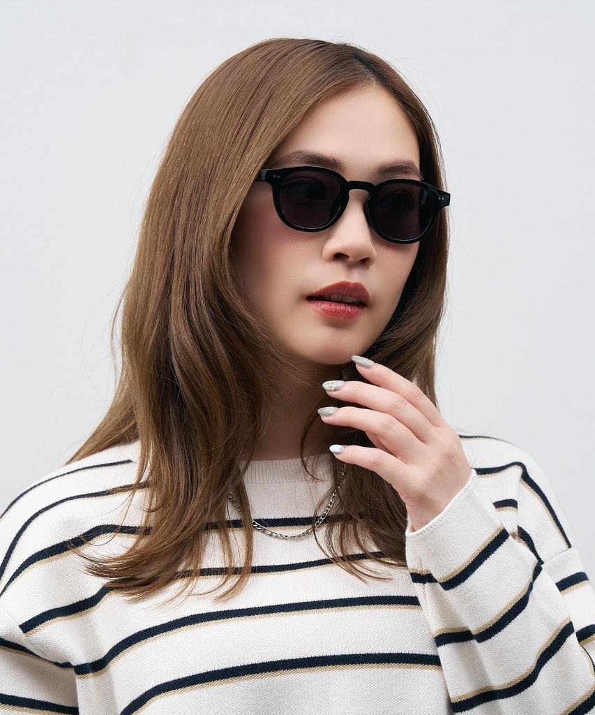 sunglasses NO COFFEE colored thick UV unisex [Zoff] Wellington-style (Black, ZA261G01_14E1) lenses, frame, stylish, protection, unisex, men's,