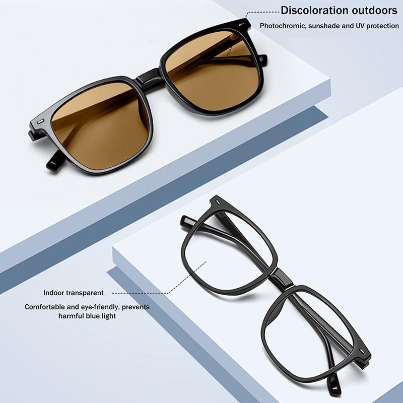 Fashion Photochromic Eyeglasses Anti Glare Uv Protection Sunglasses For Men Women Daily Outdoor Use