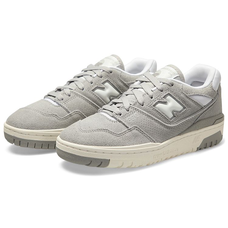 New Balance 550 Suede Pack - Concrete Unisex Sneakers Grey White Sea-Salt BB550VNB