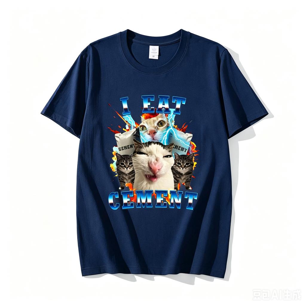 I Eat Ceunisext Funny Cat Meme Tee Shirt Cotton Short Sleeve Stupid Ugly Cats Printed T Shirt Casual O Neck Graphic Tees Tees