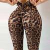 Floral Leopard Print Yoga Pants: Hip-Lifting Sports Fashion Base Layer for Women