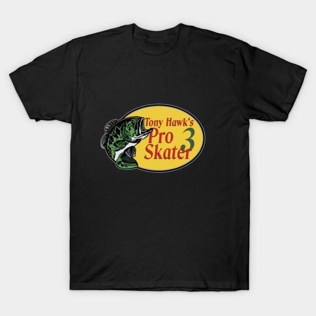 Asian Size Men Black Print T-shirt Tony Hawk S Pro Skater 3 No-Cut Print Cotton Tshirt 2XL чёрный