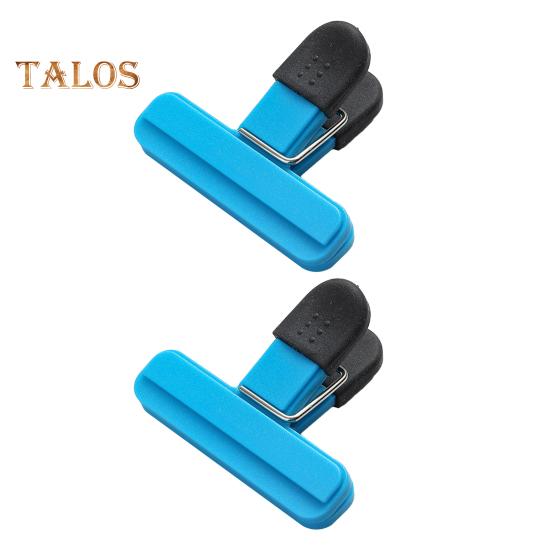 

2 шт., герметичный зажим для сумки, влагостойкий, сохраняет свежесть, простой в использовании, полезный зажим для офисных бумажных файлов, держатель для закусок, уплотнительный держатель для хозяйственных принадлежностей S синий