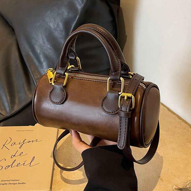 2025 New Women's Bag Autumn Winter Genuine Leather Single Shoulder Crossbody Bag Melad Handbag Pillow Bag