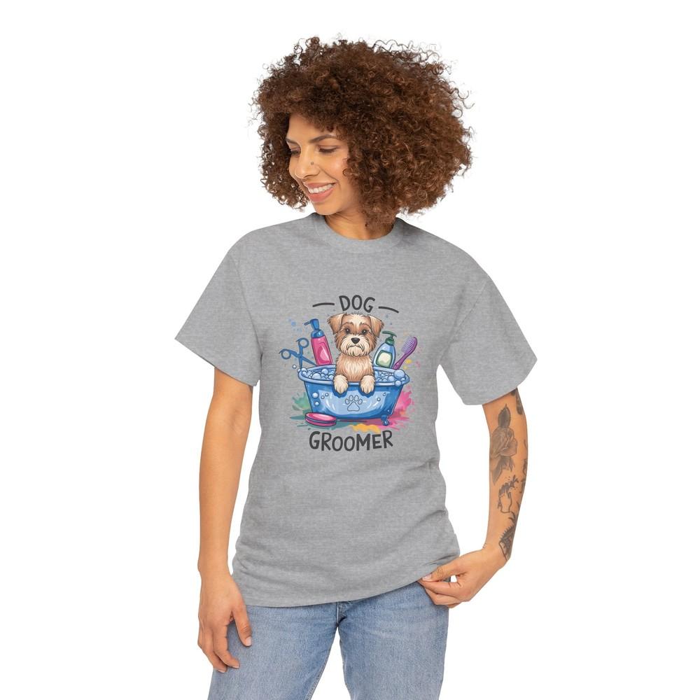 

Dog Groomer Humor T-Shirt - Understated Witty Tee for Smart Comedy Fans XL