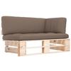 VidaXL Corner Sofa, Garden Pallet, Impregnated Pine Wood.