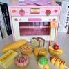 Kids' Strawberry Wood Toy Microwave & Toaster Set: Pretend Play Kitchen Gift