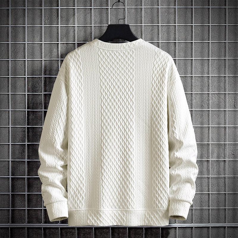 Men's Autumn Large Size Round Neck Long Sleeve Sweatshirt