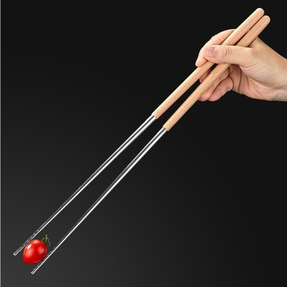 316 Stainless Steel Chinese Chopsticks Heat Resistant Metal Chopstick  Kitchen Tools