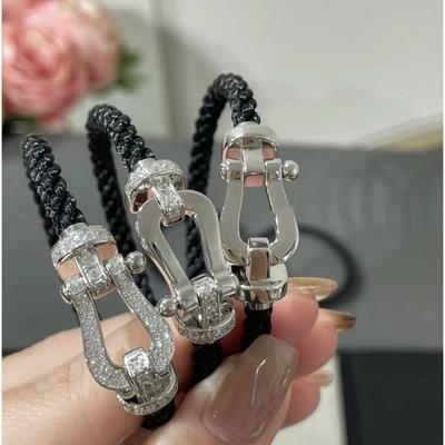 Transshipment Red Rope, Black Martial Diamond Bracelet, Couple Hand Rope