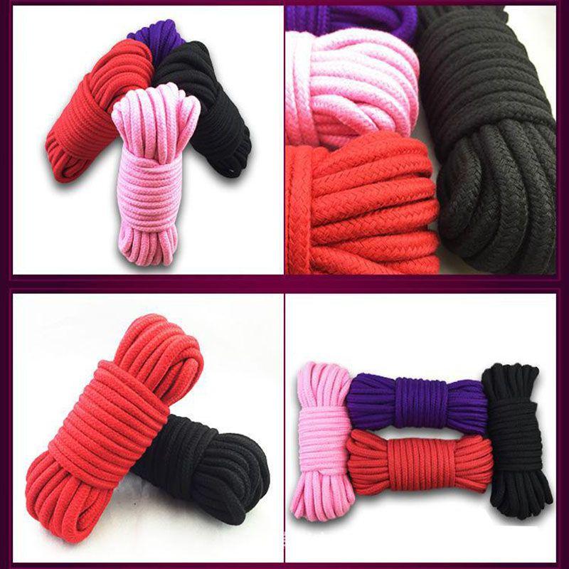 10m Cotton Thicken Bondage Rope Play String Soft To Touch Tie Up Restraints Fun