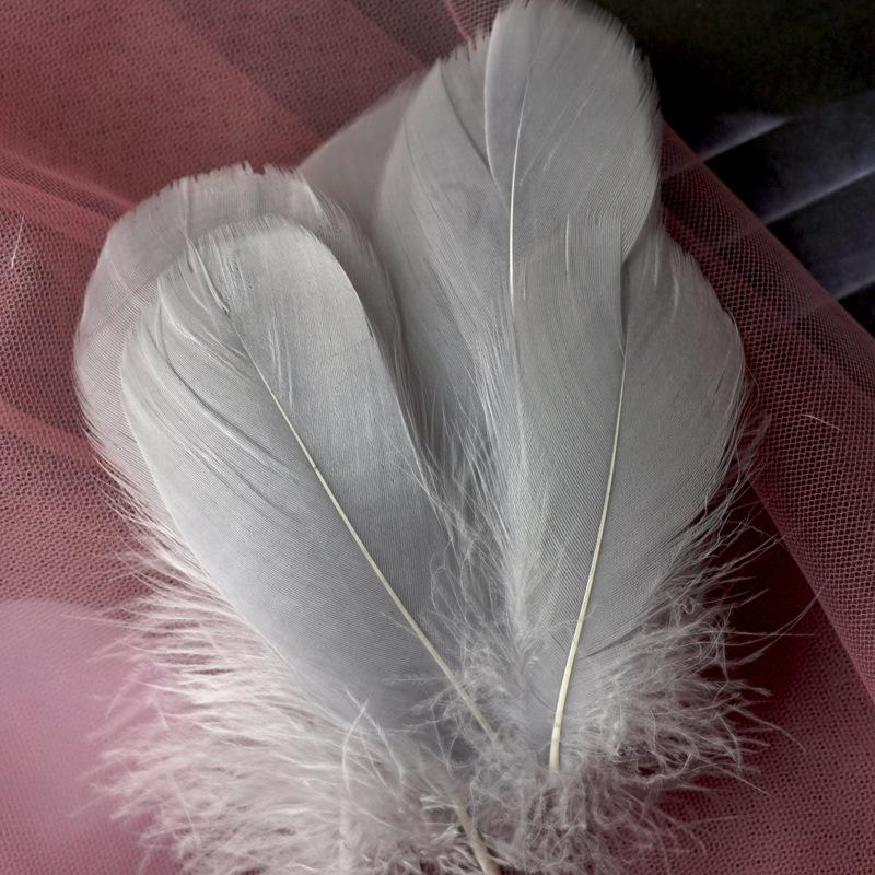 Natural Goose Feathers Plumes 4-8cm 8-12cm Swan Feather Plume for Home Decoration Craft DIY Wedding Jewelry Accessories 100pc