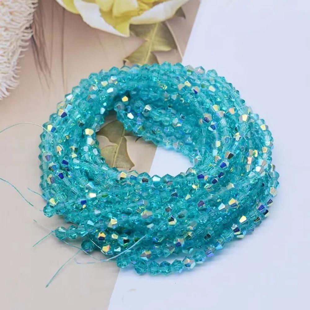 10pcs New 4mm Bicone Crystal Beads Glass Colorful Loose Spacer Beads DIY Austria Faceted Crystal Beads For Jewelry Making