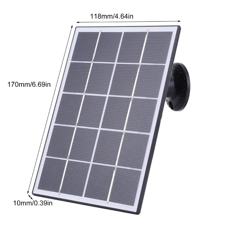 Portable Solars Charging Panel 3W 5V, for Type C Devices for Outdoor Use