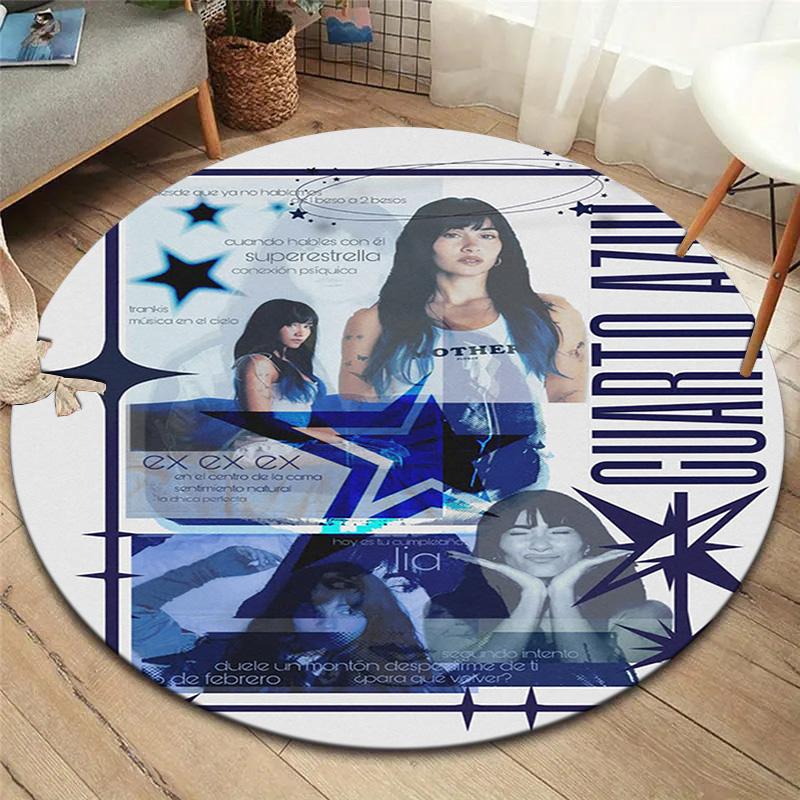 Aitana Round Area Rug,Carpet Rug for Living Room Bedroom Sofa Playroom Decor,Non-slip Floor Mat
