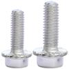 201 Stainless Steel Hex Flange Bolts with Non-Slip Teeth, Cylindrical Head, M5/M6/M8
