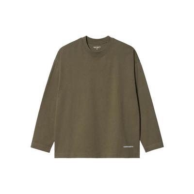 Solid Color Logo Letter Print Crew Neck Long Sleeve T-Shirt Men Tops I031372-1FF-XX