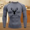Graphic Compression Running Shirts Men Gym Workout Running T-shirt Summer Athletic Quick Dry Tees Tops Short Sleeve Rash Guard