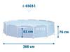 Frame Garden Pool 366 X 76 Cm 6-In-1 Intex 28210
