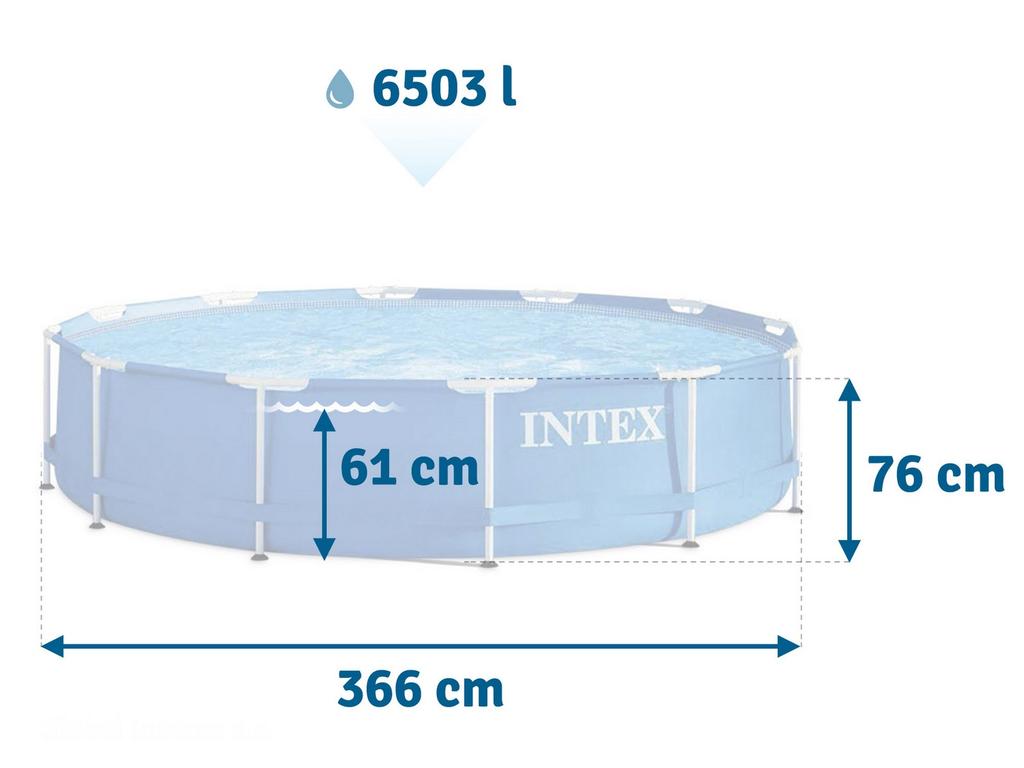 Frame Garden Pool 366 X 76 Cm 6-In-1 Intex 28210