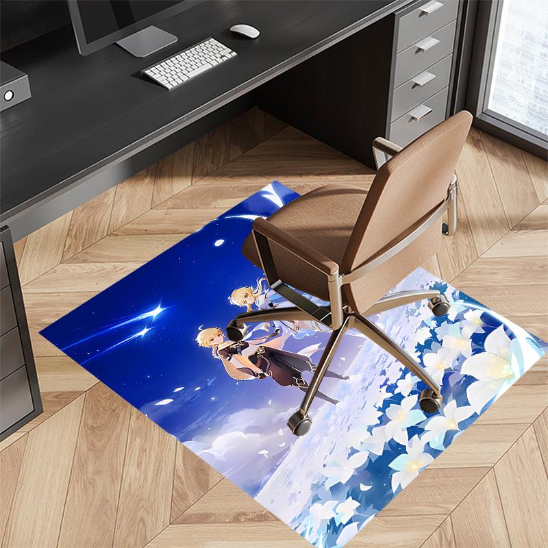 Genshin Impact characters9 Printed Absorbent Washable Carpet, Non-Slip Bathroom Mats, Kitchen Rugs, Yoga Mat,Living Room Entrance, Camping Picnic Rugs