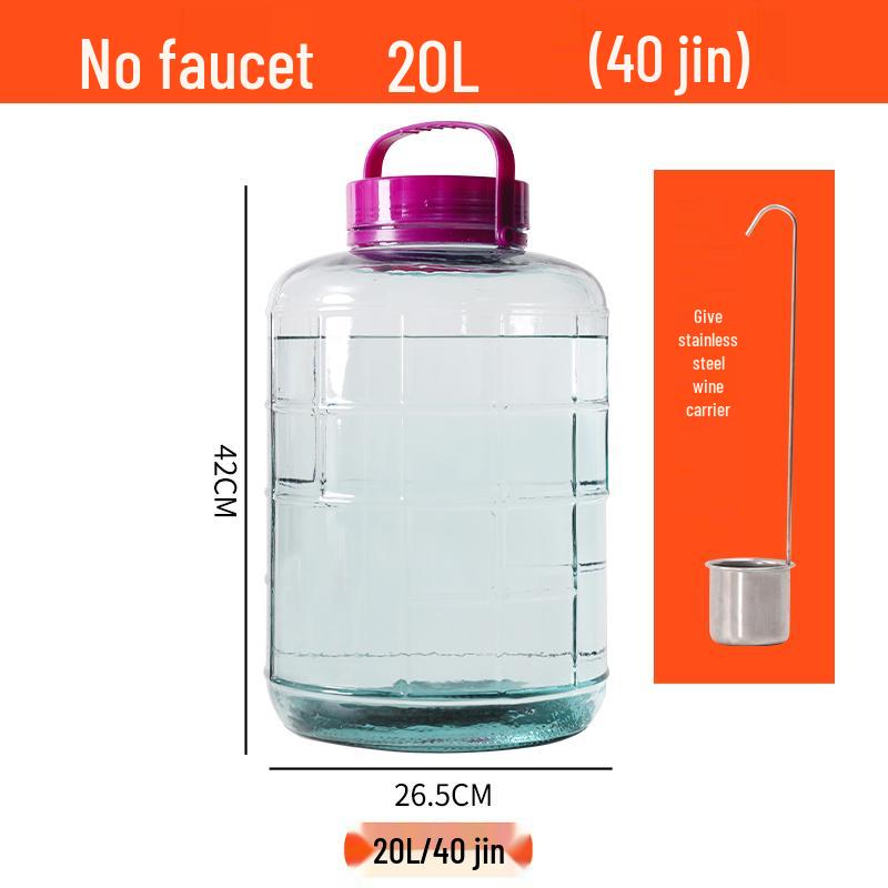 Large Capacity Sealed Glass Jar: Perfect for Wine, Kimchi, Pickling, and Brewing