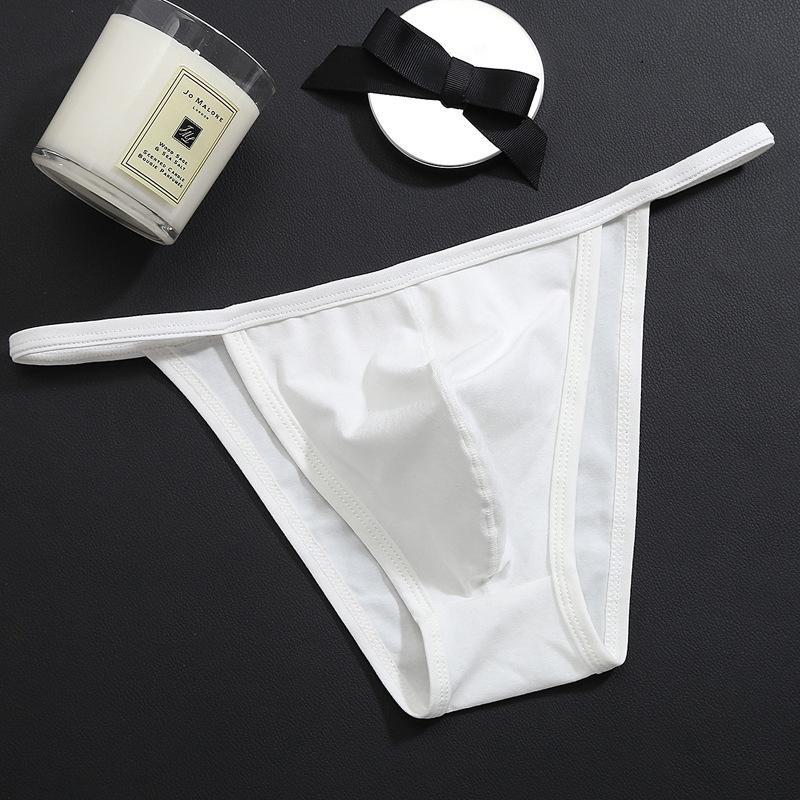 Men's Sexy Low-Waist Cotton T-back Underwear