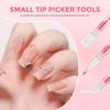 2 Piece Rhinestone Picker Tool Kit Dual Ended Applicator Pens with 12 Replacement Tips for Nail Art Diamond Painting and Bedazzling Crafts