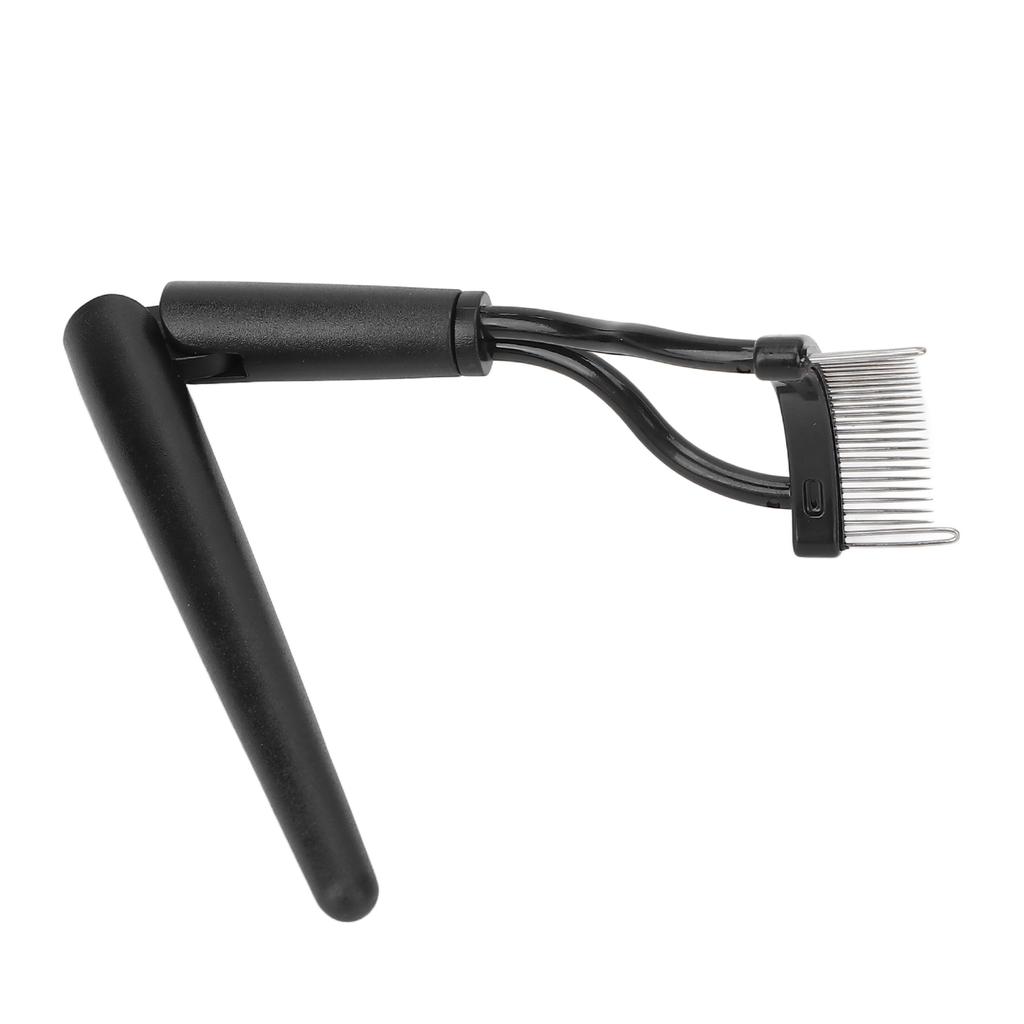Folding Eyelashes Separator Teeth Eyelash Comb Eyelash Grooming Tool with Protective Cover