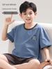 2026 Boys' Lycra Cotton Summer Pajama Set – Air Conditioning Suit for Children