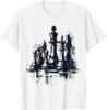 Chess Illustration Abstract Drawing Graphic Art Chess T-Shirt