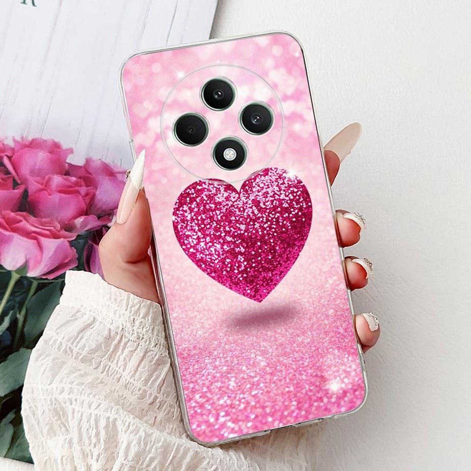 For Oppo Reno 12F 5G Case Reno12 FS CPH2637 Colorful Flowers Painted Cover Soft Silicone Case For Oppo Reno12 F 4G Reno12F Shell