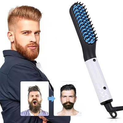 Beauty Products Mans Quick Electric Beard Straightener Comb Brush Professional Heater Electric Hair Flat Iron Hair Straightener