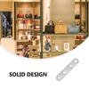 20Pcs Stainless Steel Corner Bracket 57Mm Silver Mending Plate for Furniture Reinforcement DIY Home Repair Metal Bracket