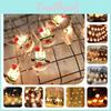 Snowman Led Battery Santa Claus Elk Fairy String Lights Outdoor Xmas Tree Decor