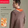 Hengyuanxiang Men's Extra Thick Fleece-Lined Thermal Underwear Set with Wool Patch