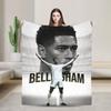 Bellinghams Knitted Blanket Soccer Football Fuzzy Throw Blankets Summer Air Conditioning Printed UltraSoft Warm Bedspread