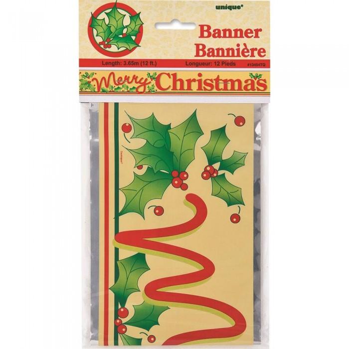 Unique Party Merry Christmas Foil Banner