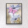 5d Diy Diamond Beautiful Painting Flowers And Butterflies Diamond Embroidery Cross Stitch Kit Full Rhinestone Mosaic Home Decor Gift