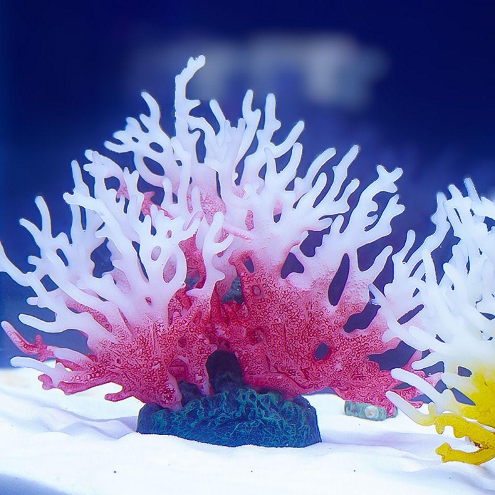 Lifelike Simulation Coral PVC Artificial Coral Reef Coral Micro Landscape  Aquarium Decor