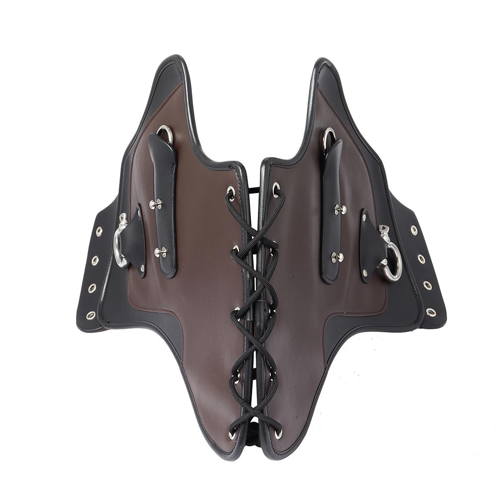 Motorcycle Universal Heat Saddle Shield Deflectors PU Leather Black For Harley Touring Softail Sportster Kawasaki Yamaha Honda